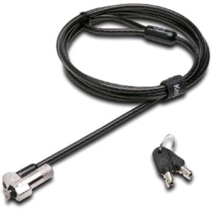 KENSINGTON CAVO DI SICUREZZA CON LUCCHETTO PER LAPTOP CON CHIAVE NANOSAVER IN ACCIAIO AL CARBONIO ANTITAGLIO 1.80 MT NERO