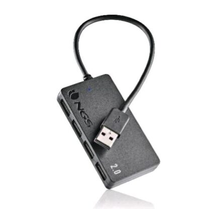 NGS IHUB4 TINY HUB USB 4xPORTE USB-A 2.0 480/MPS NERO