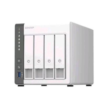 QNAP TS-433 NAS CHASSIS TOWER ARM QUAD CORE 2GHz RAM 4GB-4 BAY HDD/SSD 2.5"/3.5" WHITE