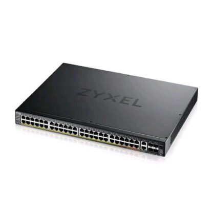 ZYXEL XGS2220-54FP-EU0101F SWITCH MANAGED LAYER 3 LITE STACKABLE 48 porte Gigabit PoE + 2 porte 10GbE MultiGigabit PoE (PoE FINO A 960W)