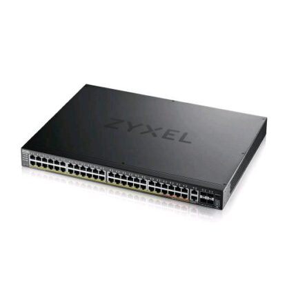 ZYXEL XGS2220-54HP-EU0101F SWITCH MANAGED LAYER 3 LITE STACKABLE 48 porte Gigabit PoE + 2 porte 10GbE MultiGigabit PoE (PoE FINO A 600W)