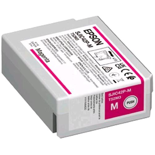 EPSON SJIC42P-M CARTUCCIA INCHIOSTRO MAGENTA ORIGINALE 50 ML PER ColorWorks CW-C4000E (BK), CW-C4000E (MK)