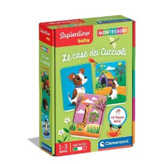 CLEMENTONI SAPIENTINO MONTESSORI BABY CASE DEI CUCCIOLI GIOCO EDUCATIVO