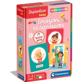 CLEMENTONI SAPIENTINO MONTESSORI BABY EMOZIONI ED ESPRESSIONI GIOCO EDUCATIVO