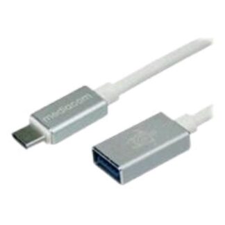 MEDIACOM MD-C304 CAVO PROLUNGA USB 3.1 DA USB-C MASCHIO 24 pin A USB-A FEMMINA 9 pin CONNETTORI REVERSIBILI