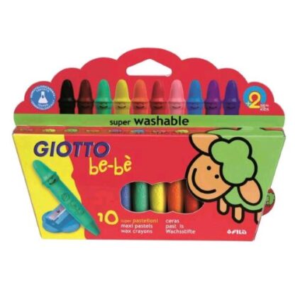 GIOTTO BE BE' SUPERPASTELLONI A CERA COLORI ASSORTITI CONF 10 Pz.