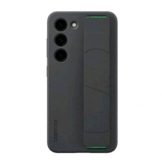 SAMSUNG GALAXY S23 CUSTODIA IN SILICONE CON FASCIA COLORE NERO