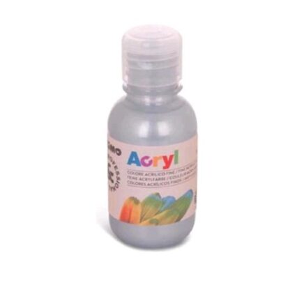 PRIMO COLORE ACRILICO FLACONE DA 125ML ARGENTO