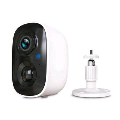 ATLANTIS A16-VL65 VOLTA PRO TELECAMERA DI SICUREZZA IP Wi-Fi 2MP INTERNO ESTERNO IP65 A BATTERIA RICARICABILE IR LED SLOT SD WHITE