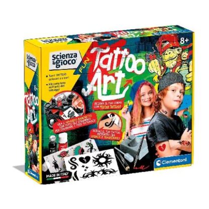CLEMENTONI SCIENZA E GIOCO TATTOO ART SET TATUAGGI