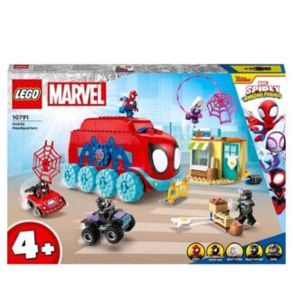 LEGO MARVEL QUARTIER GENERALE MOBILE DEL TEAM SPIDEY CON 5 MINIFIGURE E ACCESSORI