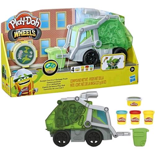 HASBRO PLAY-DOH PASTA DA MODELLARE IL CAMIONCINO DELLA SPAZZATURA CON 3 VASETTI DA 56 GR