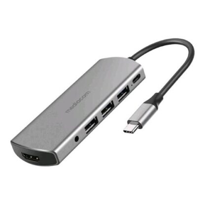MEDIACOM MD-C309 DOCKING STATION POWER DELIVERY 87 W 3 x USB-A 3.0 - 1 x USB-C 87 W - 1 x HDMI