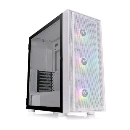 THERMALTAKE H570 TG ARGB CASE MIDI TOWER ATX EATX MICRO-ATX MIMI-ITX PANNELLO LATERALE IN VETRO TEMPERATO 2xUSB 3.0 3xVENTOLE 120MM ARGB SNOW/WHITE