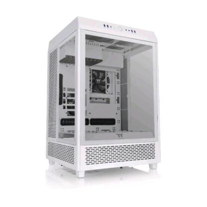 THERMALTAKE THE TOWER 500 CASE MIDI TOWER ATX EATX MICRO ATX MINI-ITX PANNELLI LATERALI E FRONTALE IN VETRO TEMPERATO 4-XUSB-A 3.0 1xUSB-C 2xVENTOLE 120MM SNOW WHITE