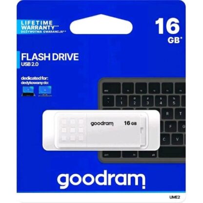 GOODRAM CHIAVETTA USB 2.0 16GB WHITE