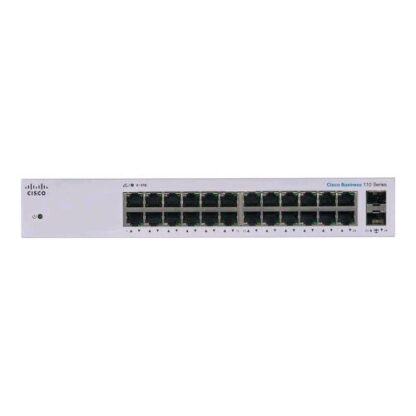CISCO BUSINESS 110 SERIES CBS110-24T-EU SWITCH NON GESTITO 24 x 10/100/1000 + 2 x combo Gigabit SFP MONTABILE A RACK