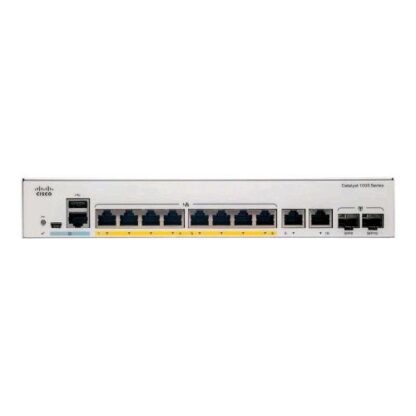 CISCO CATALYST C1000-8P-E-2G-L SWTICH GESTITO L2 4 x 10/100/1000 (PoE+) + 4 x 10/100/1000 + 2 x SFP Gigabit combo (uplink) PoE+ (67 W) MONTABILE SU RACK
