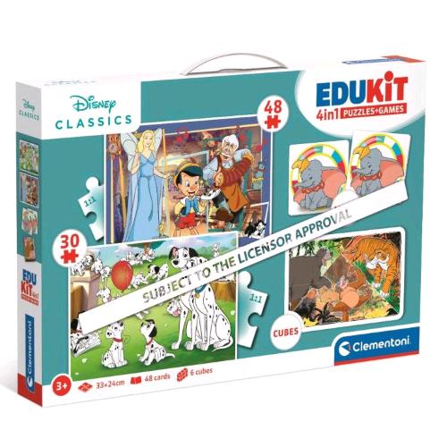 CLEMENTONI DISNEY CLASSIC EDUKIT 4 IN 1 GIOCO EDUCATIVO