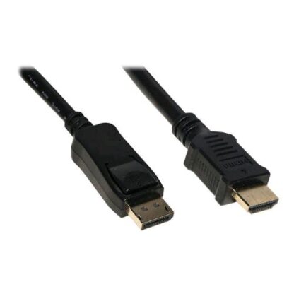 LINK CAVO ADATTATORE DA DISPLAYPORT MASCHIO A HDMI MASCHIO 4K SCHERMATO 1 MT NERO