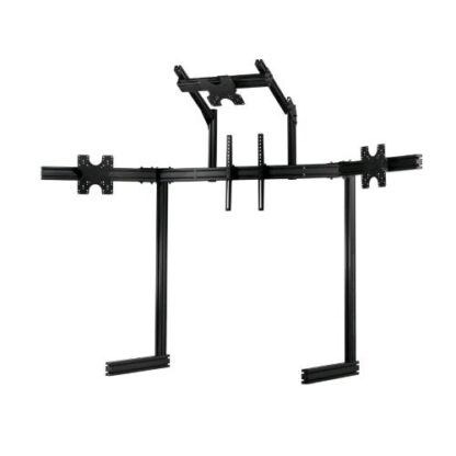 NEXT LEVEL RACING NLR-E037 SUPPORTO PER MONITOR QUADRUPLO AUTOPORTANTE ELITE NERO