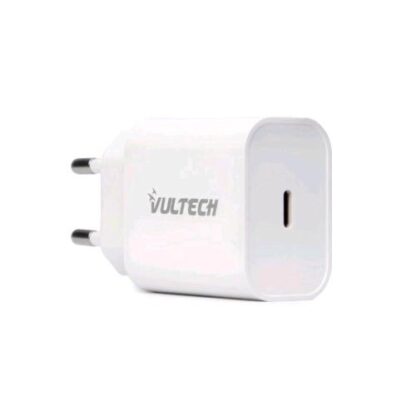 VULTECH CARICABATTERIE DA RETE UNIVERSALE POWER DELIVERY 20W USB-C COLORE BIANCO