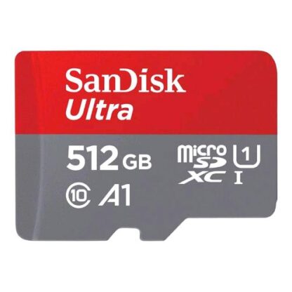SANDISK ULTRA MicroSDXC 512GB A1 / UHS Class 1 / Class10 adattatore da microSDXC a SD in dotazione