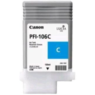 CANON PFI-106C TANICA CIANO PER PFI106C - IPF 6400 / IPF 6450 / IPF 6350 / IPF 6300 / IPF 6300s 130 ML