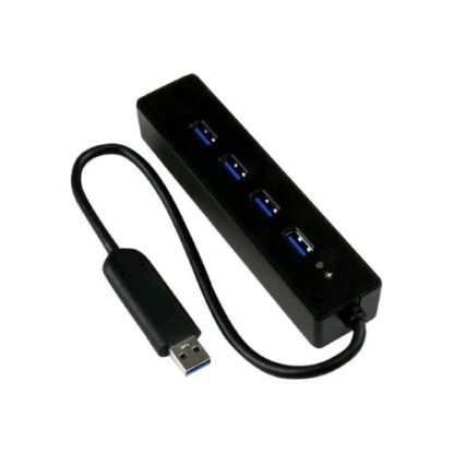STARTECH ST4300PBU3 HUB PORTATILE USB-A 4 x USB-A 3.0 SUPERSPEED NERO