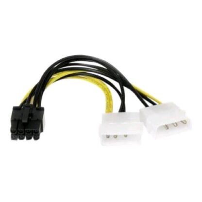 STARTECH ADATTATORE CAVO DI ALIMENTAZIONE LP4 A SCHEDA VIDEO PCI Express 8 PIN DA 15 cm