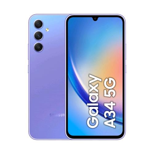 SAMSUNG A346 GALAXY A34 5G DUAL SIM 6.6" FHD+ SUPER AMOLED OCTA CORE 128GB RAM 6GB 5G ITALIA AWESOME VIOLET