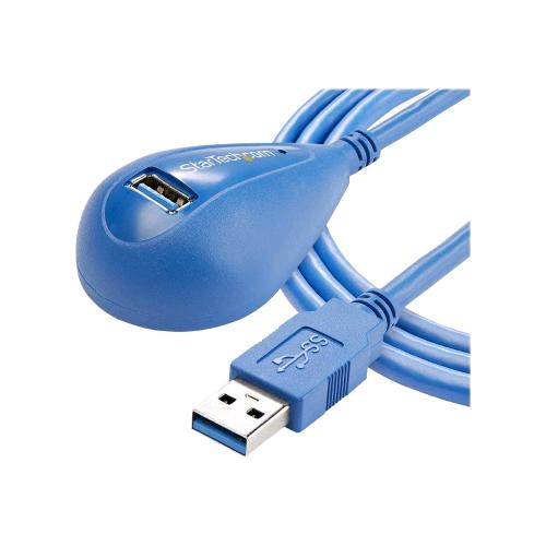 STARTECH CAVO DI ESTENSIONE USB 3.0 SUPERSPEED DESKTOP PROLUNGA USB TIPO A (M) A USB TIPO A (F) SCHERMATO - 28 AWG 1.5 MT BLU