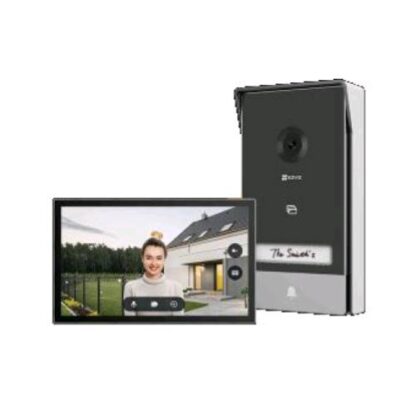 EZVIZ HP7 VIDEOCITOFONO 2 FILI CON MONITOR TOUCH 7" 2K WI-FI SBLOCCO REMOTO DI PORTA/CANCELLO CONVERSAZIONE BIDIRZIONALE CAMPANELLO INTEGRATO RILEVAMENTO MOVIMENTO UMANO SLOT MICRO SD GRIGIO