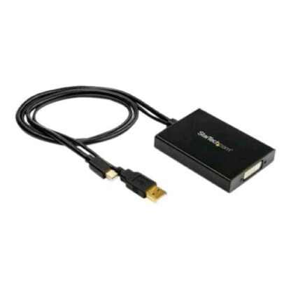 STARTECH ADATTATORE - CONVERTITORE VIDEO ATTIVO DA MINI DISPLAYPORT A DUAL LINK DVI ALIMENTATO VIA USB NERO