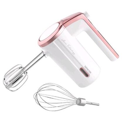 SENCOR SBATTITORE ELETTRICO A BATTERIA 3 LIVELLI DI VELOCITA 50W FUNZIONAMENTO SILENZIOSO WHITE PINK