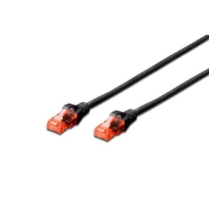 DIGITUS CAVO DI RETE PATCH U/UTP CAT 6 LSZH NON SCHERMATO 3 MT NERO