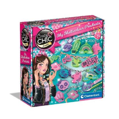 CLEMENTONI CRAZY CHIC MY MULTICOLOUR PENSANTS SET PER REALIZZARE CHARMS COLLANE