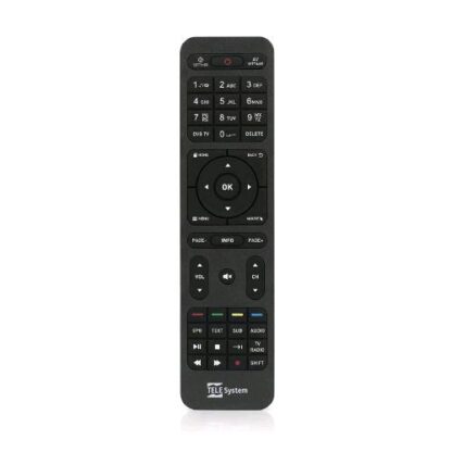 TELESYSTEM TS UP T2 TELECOMANDO ORIGINALE PER DECODER ANDROID TSUP T2HD TSUP T2 HEVC BLACK