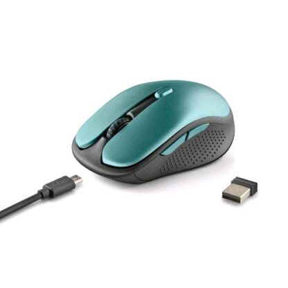 NGS EVO RUST BLACK MOUSE RICARICABILE WIRELESS 2.4 GHZ TASTI SILENZIOSI 3 LIVELLI DPI:800/1200/1600 PROGETTATO PER DESTRIMANI ICE
