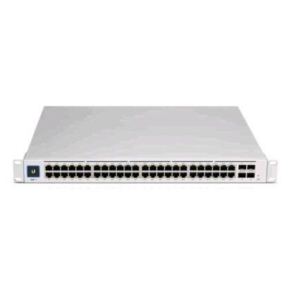 UBIQUITI USW-PRO-48-POE-EU SWITCH GESTITO L2/L3 48 PORTE GIGABIT 10/100/1000 DI CUI 40 PORTE PoE+ 8 PORTE PoE++ (PoE 600 W) 4 PORTE SFP+ MONTABILE A RACK