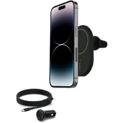 BELK APLLE IPHONE CARICABATTERIA DA AUTO MAGNETICO WIRELESS CAVO INCLUSO NERO