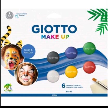 GIOTTO MAKE UP SET OMBRETTI DA 5 ML COLORI ASSORTITI CONF 6 Pz.