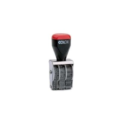 COLOP 04000 TIMBRO DATARIO MANUALE 4 mm TESTO FINO A 9 CONF 10 Pz.