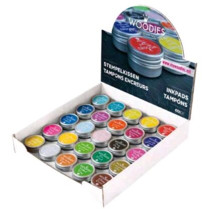 COLOP DISPLAY WOODIES TAMPONI COLORI ASSORTITI CONF 25 Pz.