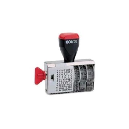COLOP 04000WDBLS TIMBRO POLINOMIO DATARIO AUTOCOMPONIBILE CARATTERE4 mm