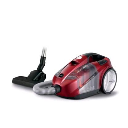 ARIETE 2791 JET FORCE ASPIRAPOLVERE SENZA SACCO 800 W FILTRO HEPA CAPACIT 2,5 L MOTORE CICLONICO RUOTE GOMMATE ACCESSORI INCLUSI ROSSO