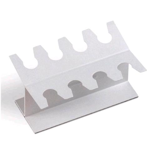 LEBEZ PORTATIMBRI IN METALLO 8 POSTI 65X150 mm BIANCO