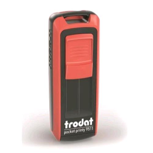 TRODAT POCKET PRINTY 9511 TIMBRO PORTAILE PERSONALIZZABILE AUTOINCHIOSTRANTE PIASTRA 14X38 mm