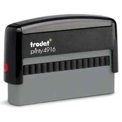 TRODAT PRINTY 4916 TIMBRO DI TESTO PERSONALIZZABILE AUTOINCHIOSTRANTE PIASTRA 10X70 mm