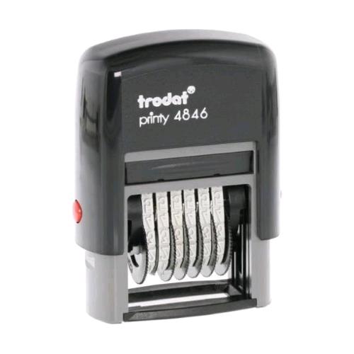TRODAT PRINTY4846 TIMBRO NUMERATORE AUTOINCHIOSTRANTE CARATTERE 4 mm 6 COLONNE